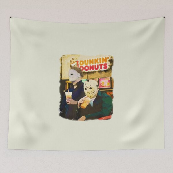Item preview, Funny Michael And Jason, Dunkinn Donut, Horror Halloween Movie   designed and sold by D4nnyBoiArt.
