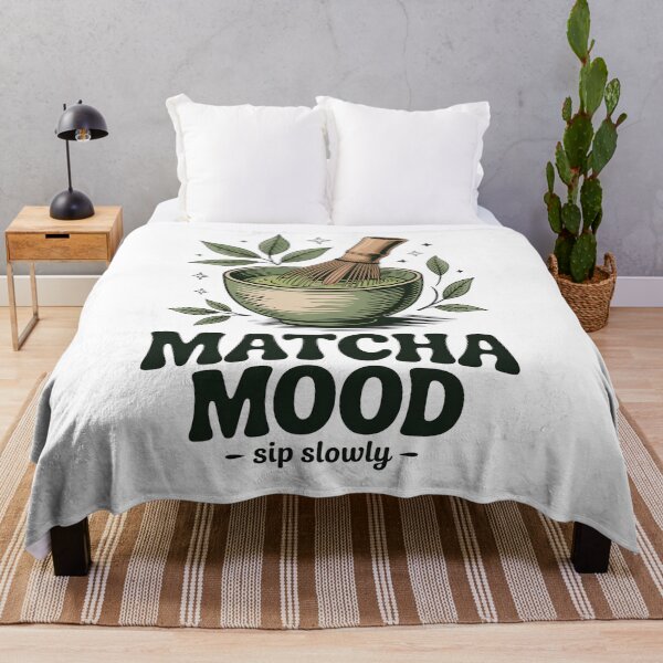 Item preview, Matcha Mood Cozy Green Tea Cafe designed and sold by Souck12.