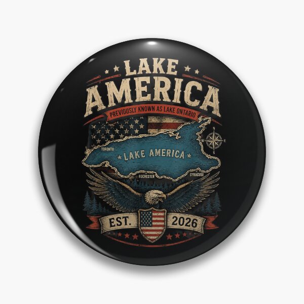 Item preview, Lake America Previously Known as Lake Ontario Funny Political Parody Graphic designed and sold by DianaVape.