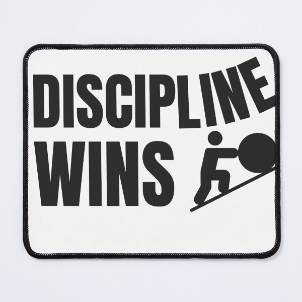 Item preview, Discipline Wins – Gym Motivation designed and sold by RisticCEO.
