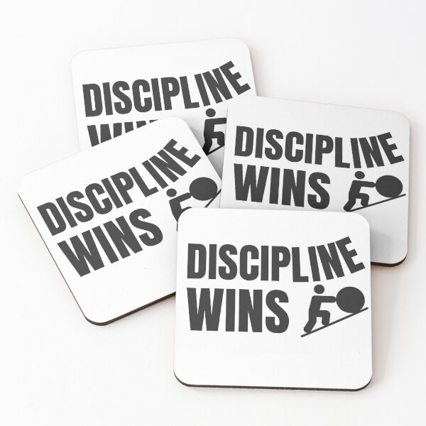 Item preview, Discipline Wins – Gym Motivation designed and sold by RisticCEO.