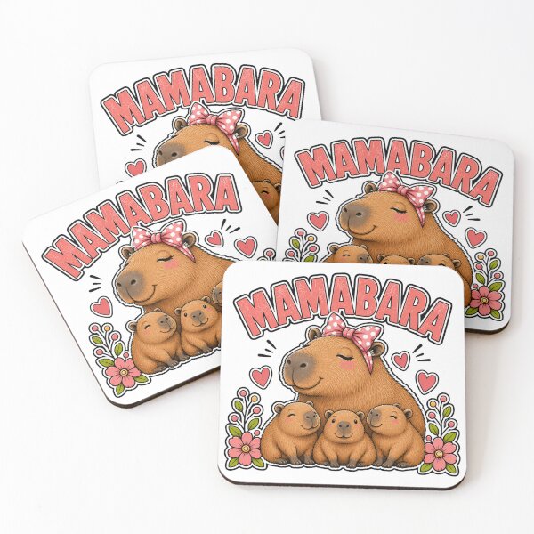 Item preview, Mamabara Cute Capybara Mom designed and sold by WeirdlyMild.