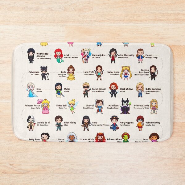 Item preview, 50 Legendary Female Chsracters infographic designed and sold by CMooreWorx.