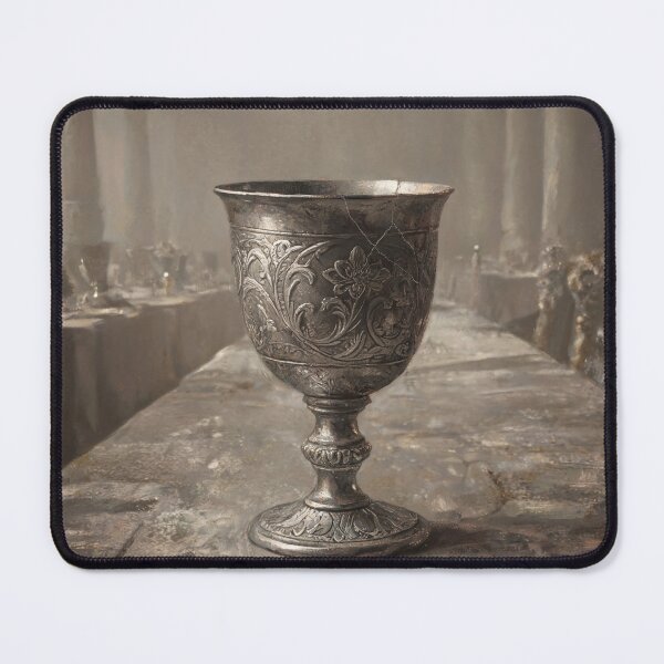 Item preview, Ornate Pewter Goblet, Renaissance Medieval Relics Art designed and sold by CascadeWonder.