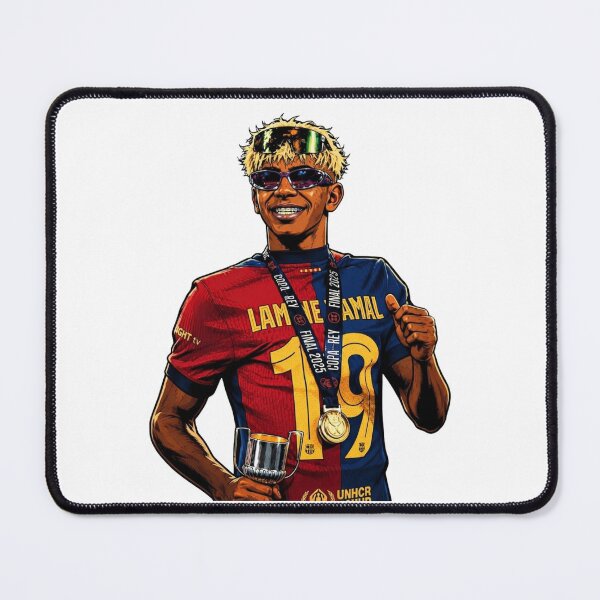 Item preview, Lamine Yamal Champion Illustration Comic Style Art designed and sold by annaarthk.