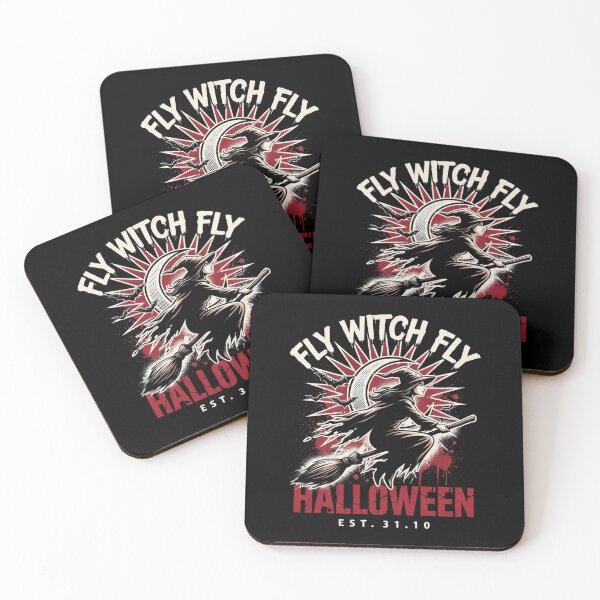 Item preview, Flying Witch T-Shirt | Broomstick Crescent Moon Halloween Graphic Tee v19 designed and sold by DarylWelsh2024.
