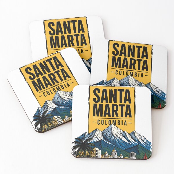 Item preview, Santa Marta Colombia Vintage Travel Tourism designed and sold by TravelersGems.