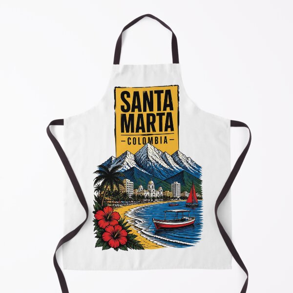 Aperçu de l'œuvre Santa Marta, Colombie, Voyages et tourisme vintage créée et vendue par TravelersGems.