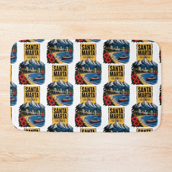 Item preview, Santa Marta Colombia Vintage Travel Tourism designed and sold by TravelersGems.
