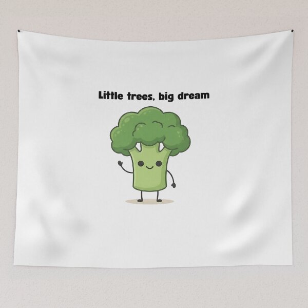 Item preview, cute broccli designed and sold by Rockveil Co..