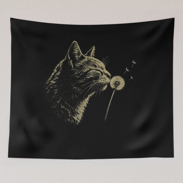 Item preview, Cat Dandelion Shirt designed and sold by Minranshop.
