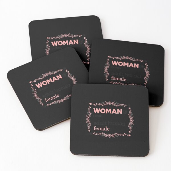 Item preview, Woman Definition Adult Human Female Floral Aesthetic Typography designed and sold by Dravienart.