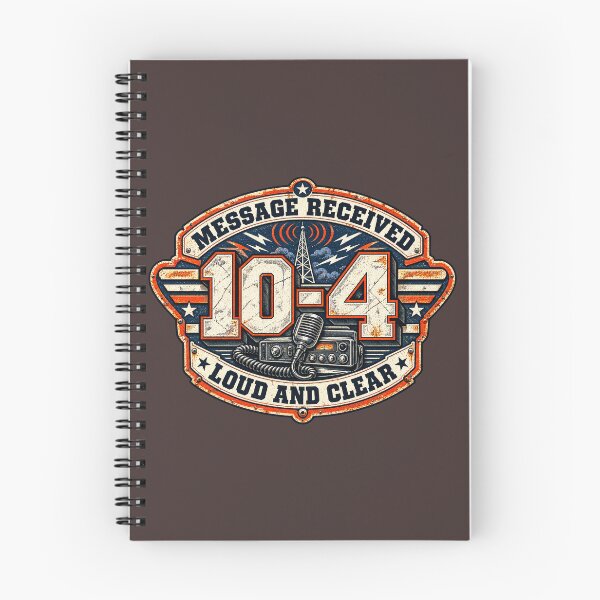 Item preview, 10-4 Message Received - Vintage CB Radio Emblem Art designed and sold by NomadForge.
