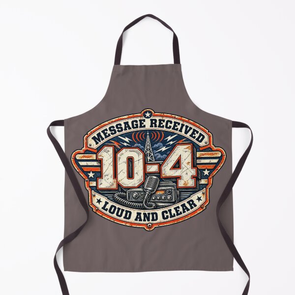 Item preview, 10-4 Message Received - Vintage CB Radio Emblem Art designed and sold by NomadForge.