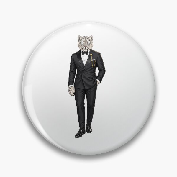 Item preview, Dressed to Prowl – Dapper Snow Leopard Gentleman designed and sold by NaijaandChi.