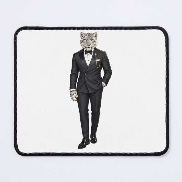 Item preview, Dressed to Prowl – Dapper Snow Leopard Gentleman designed and sold by NaijaandChi.