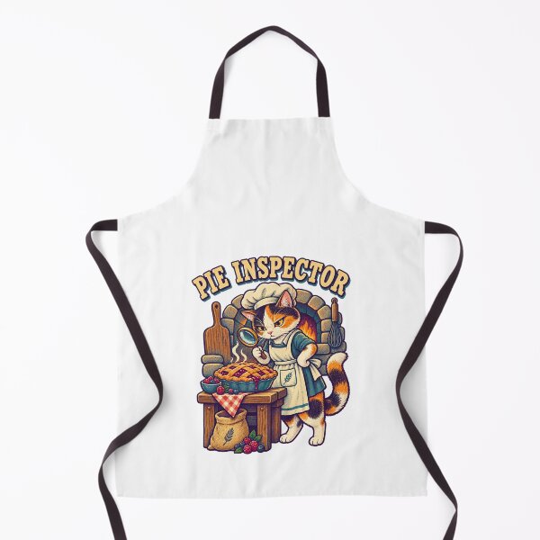 Item preview, Pie Inspector Calico Cat – Medieval Baker Risograph Art designed and sold by Jaani-T.