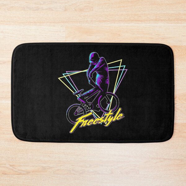 Artikelvorschau, BMX Freestyle Neon Synthwave Retro Biker entworfen und verkauft von heedooppod.