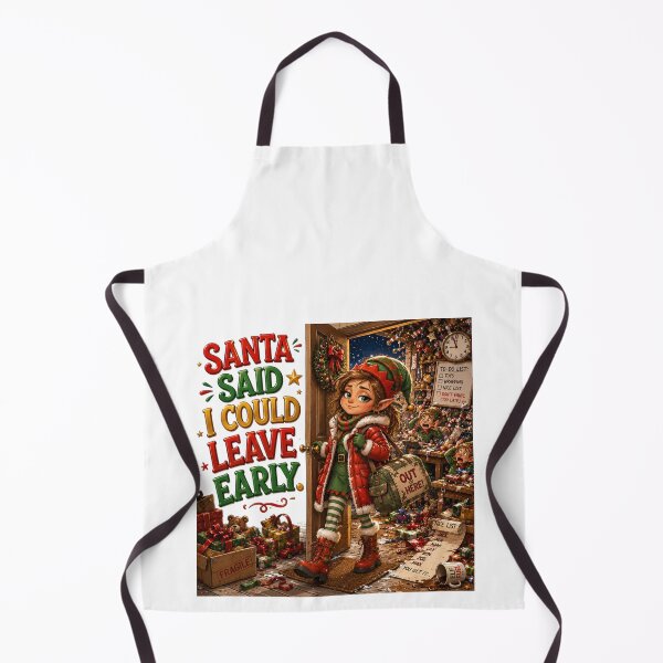 Item preview, Santa Said I Could Leave Early | Funny Christmas Elf designed and sold by MotylekAnia.