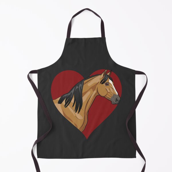 Item preview, The head of the abstang in front of a red heart designed and sold by Cheval-de-coeur.
