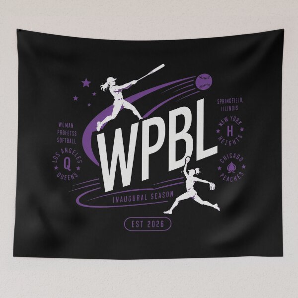 Item preview, Wpbl Inaugural Season Deep Purple Retro designed and sold by EvanCabrera.
