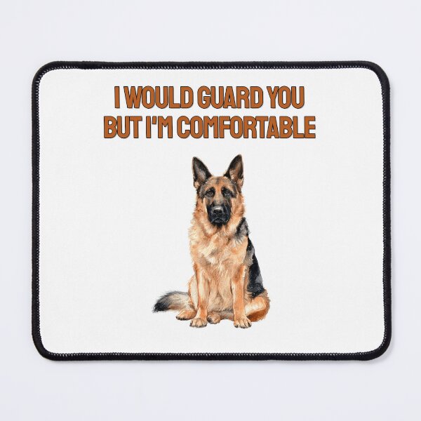 Item preview, Lazy German Shepherd Watercolour Sarcastic Dog Quote designed and sold by NatureUnleashed.