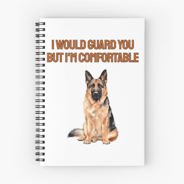 Item preview, Lazy German Shepherd Watercolour Sarcastic Dog Quote designed and sold by NatureUnleashed.