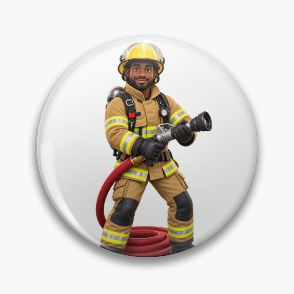 Item preview, Professional Firefighter 3D Cartoon Character designed and sold by libanmax.