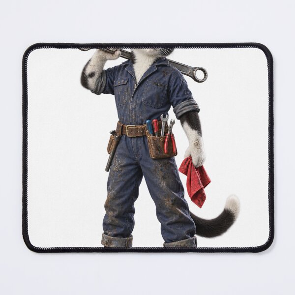 Item preview, Mechanic Cat designed and sold by SirSalamander.
