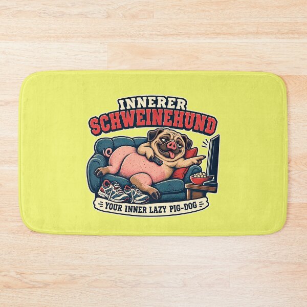 Item preview, Innerer Schweinehund – Inner Lazy Pig Dog Funny German Saying designed and sold by SVox.