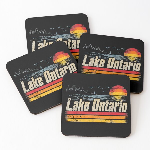Item preview, Retro Lake Ontario Sunset Great Lakes Canada Vintage Travel Graphic designed and sold by Lexalion.