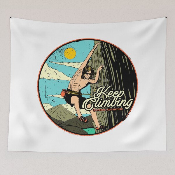 Item preview, Keep Climbing Extreme Adventure Rock Climber designed and sold by heedooppod.