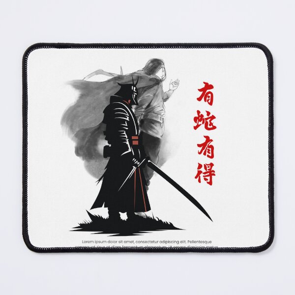 Item preview, Black and Red Illustrated Samurai T-Shirt designed and sold by proscale.