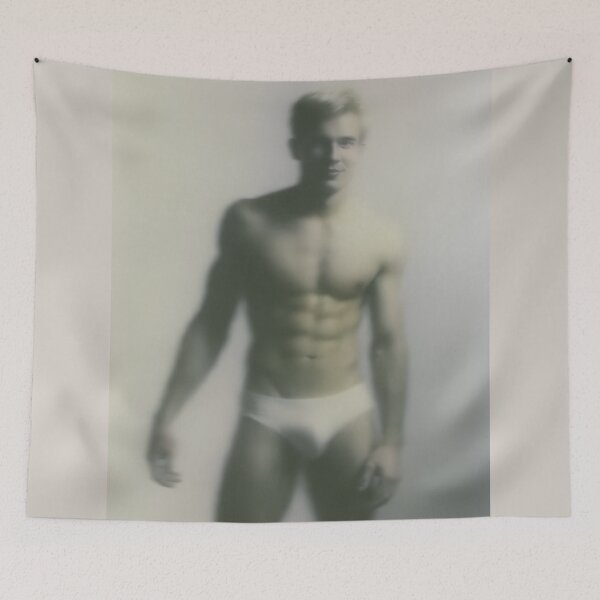 Item preview, Dreamy Soft Focus Young Male - Vintage Athletic Portrait designed and sold by gayishdesign.