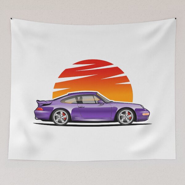 Item preview, Porsche 911 993 in Purple Color DIgital Handcraft Design  designed and sold by Juan-Art-22.