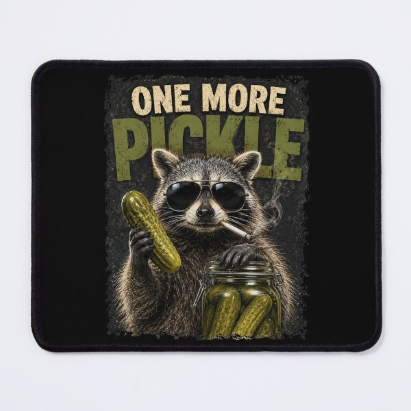 Item preview, Raccoon Eating Pickles Meme Design designed and sold by DarkRelicStudio.