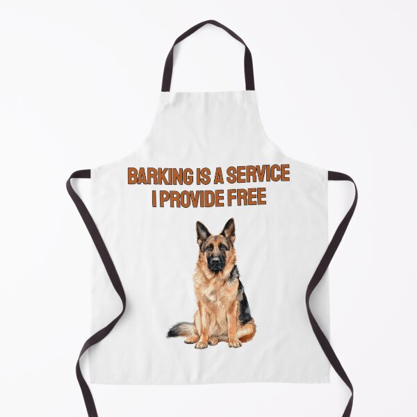 Item preview, German Shepherd Barking Watercolour Sarcastic Dog Art designed and sold by NatureUnleashed.