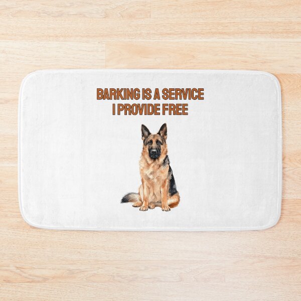 Item preview, German Shepherd Barking Watercolour Sarcastic Dog Art designed and sold by NatureUnleashed.