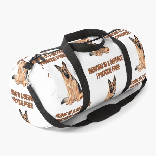 Item preview, German Shepherd Barking Watercolour Sarcastic Dog Art designed and sold by NatureUnleashed.