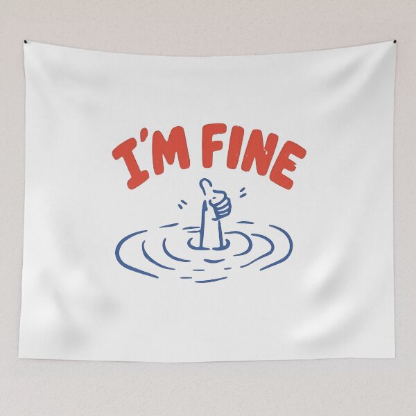 Item preview, I'm Fine Drowning Shirt designed and sold by jessicaguarnido.
