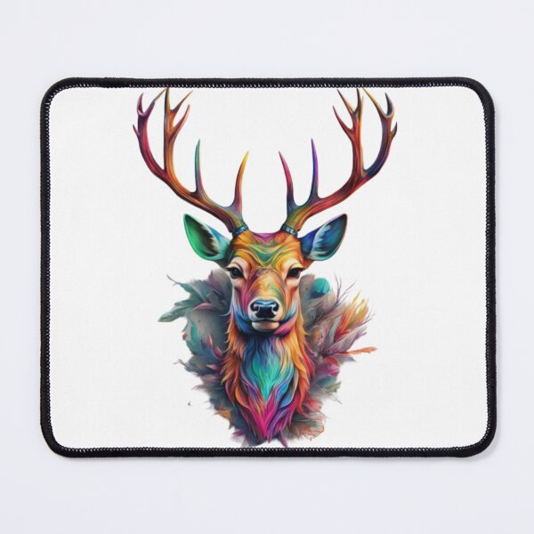Item preview, Colorful deer watercolor wildlife deer antlers designed and sold by Loona97.