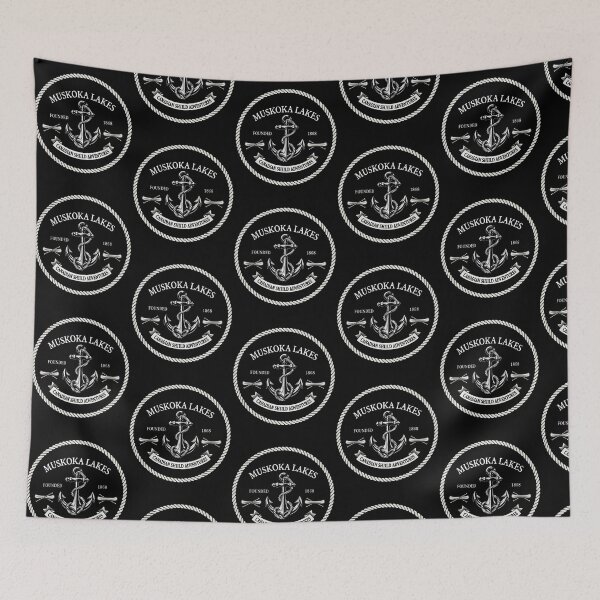 Item preview, Vintage Muskoka Lakes Anchor Canadian Shield Adventures Rope Emblem designed and sold by Dravienart.