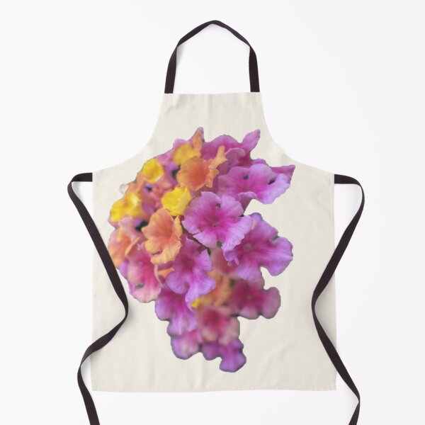 Item preview, Vibrant Pink Yellow and Orange Lantana Flower Garden Print designed and sold by BalkanBloomArt.