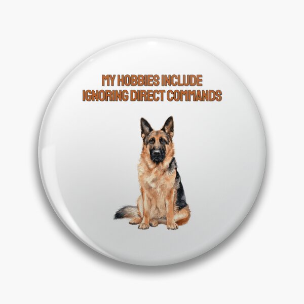 Item preview, Disobedient German Shepherd Watercolour Sarcastic Quote designed and sold by NatureUnleashed.
