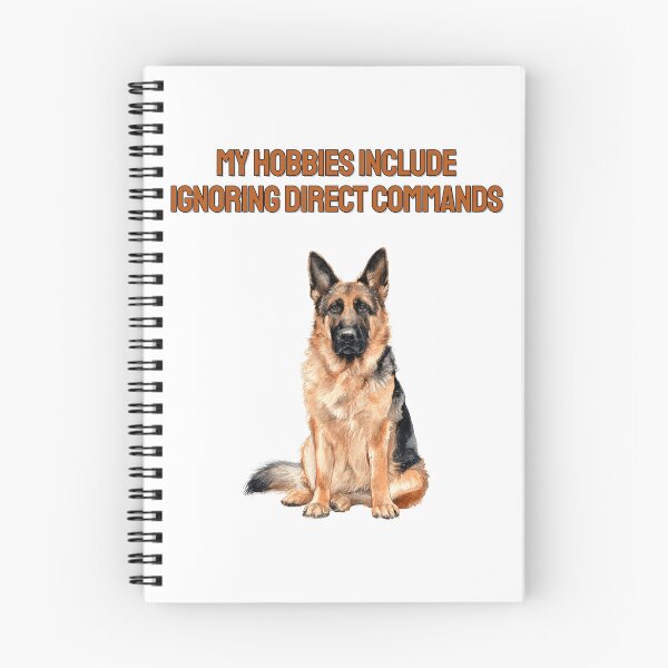 Item preview, Disobedient German Shepherd Watercolour Sarcastic Quote designed and sold by NatureUnleashed.