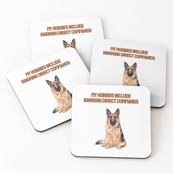 Item preview, Disobedient German Shepherd Watercolour Sarcastic Quote designed and sold by NatureUnleashed.
