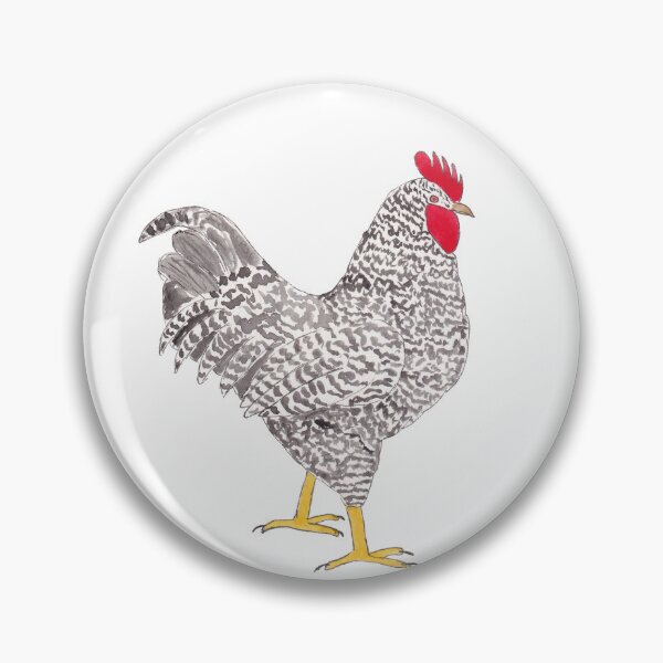 Item preview, Rooster ink and watercolour designed and sold by SGrownsSketches.
