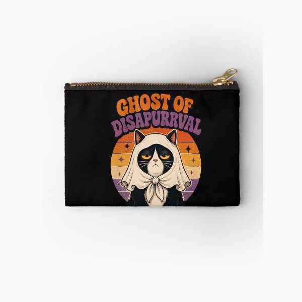 Item preview, Ghost Of Disapurrval Disapproving Cat Halloween Meme designed and sold by Retro Whiskers.