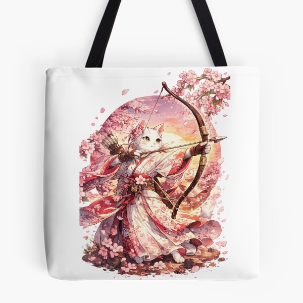 Item preview, Sakura Archer Cat Japanese Anime Fantasy designed and sold by WelLarsDigitals.