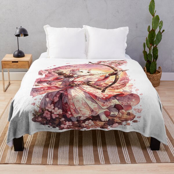Item preview, Sakura Archer Cat Japanese Anime Fantasy designed and sold by WelLarsDigitals.